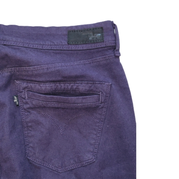 Levis Legging Denim Jeans Size 30 Plum Purple Stretchy Jegging Jeans - Picture 6 of 10